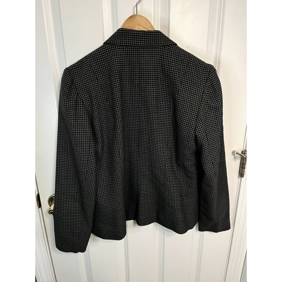 Vintage Trio New York Green and Black Wool Blend Pant Suit Set Size 8 - Picture 3 of 8